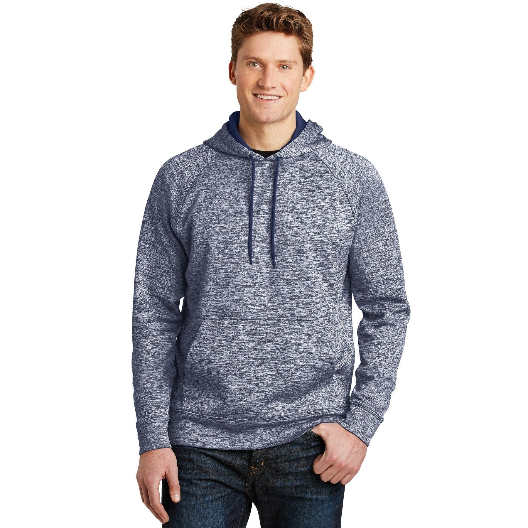 Sport-Tek-Sport-Tek® PosiCharge® Electric Heather Fleece Hooded Pullover. ST225-MedTech-4